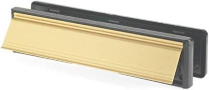 Letterplate for 38-78 mm Doors, 300 mm, Gold Finish