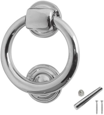 Polished Chrome Ring Shaped Door Knocker
