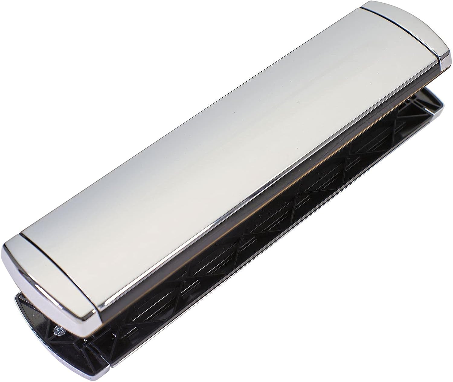 12" Omega Premium Sprung Heavy Duty Letterplate for UPVC/Wood Doors, 40-80mm, Chrome (Polished)